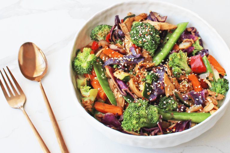 Easy Chicken & Veggie Stir-Fry - The Rosy Room